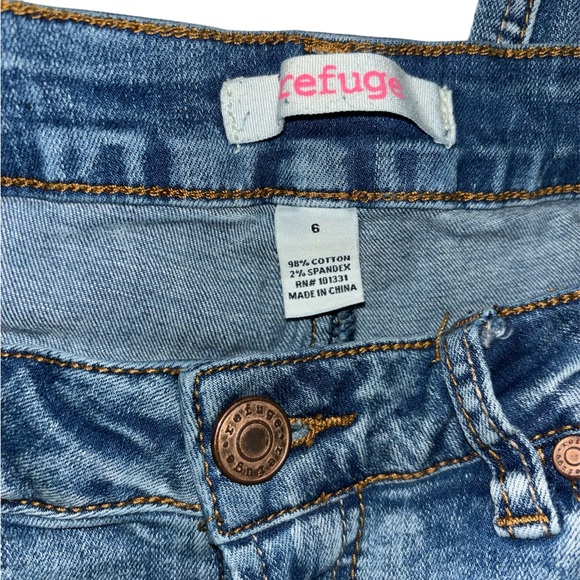 REFUGE Mid Rise Skinny Stretch Distressed Jegging Jeans Size 6 - Picture 4 of 7